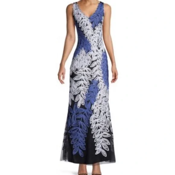 green emerald velvet dress Aidan Mattox